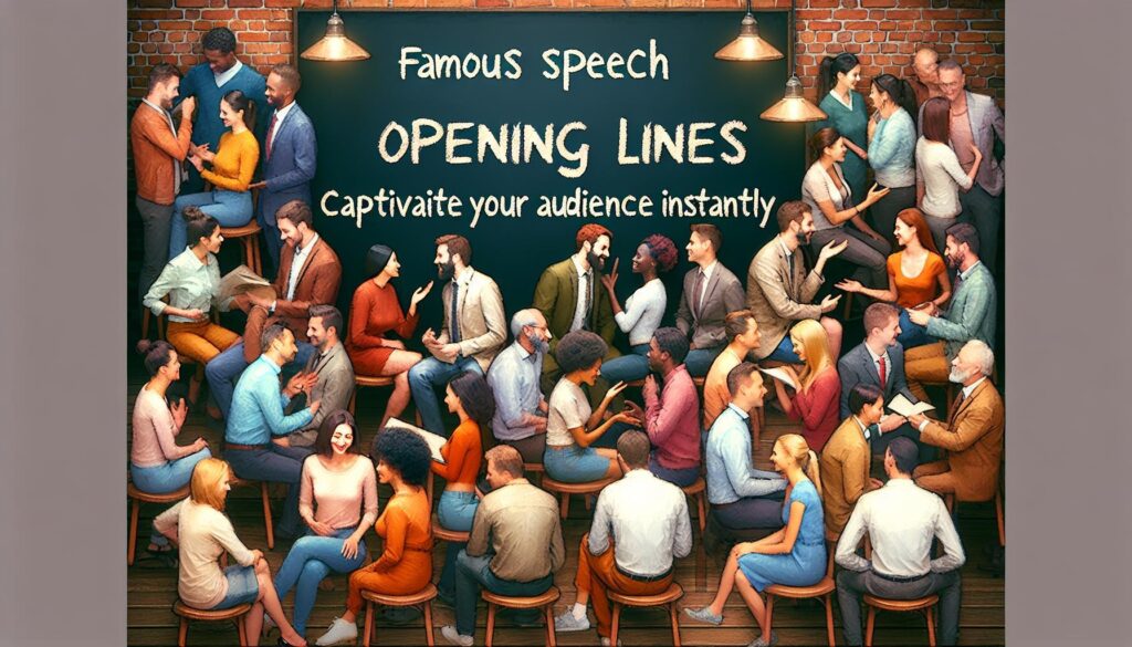 Famous speech opening lines: Captivate Your Audience Instantly
