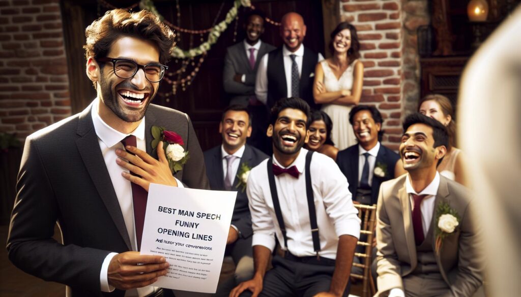 Best man speech funny opening lines: Add Humor to Your Conversations