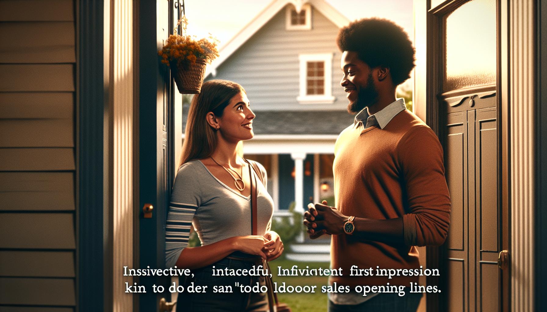 Door to door sales opening lines: Make a Memorable First Impression
